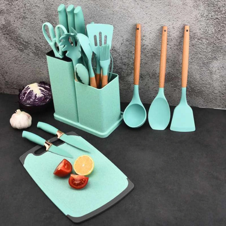 Kit de cocina de 19 piezas en silicona de primera calidad - OFERTA IMPERDIBLE