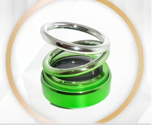 Car Gadget - Adorno de Aromaterapia de Carro de Suspensión de Doble Anillo Giratorio Solar