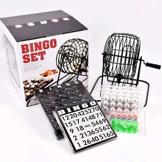 Bingo Casero Juego de Mesa (Accesorios Completos)