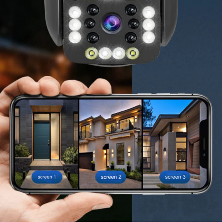 Cámara de seguridad HD WiFi inalámbrica impermeable solar para exteriores