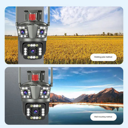 Cámara de seguridad HD WiFi inalámbrica impermeable solar para exteriores