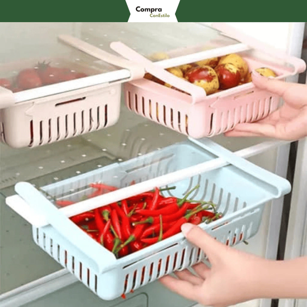 ¡PROMO 4X1! Canasto Organizador Extensible Nevera