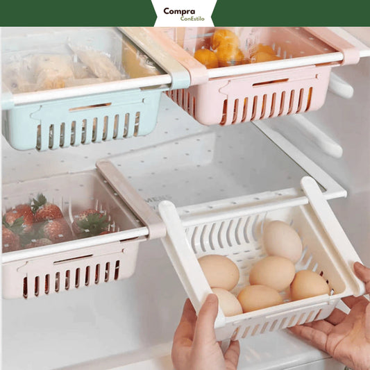 ¡PROMO 4X1! Canasto Organizador Extensible Nevera