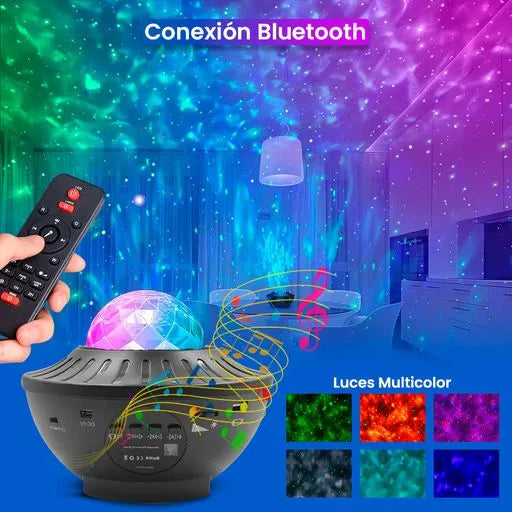 Proyector de Galaxias LED con Altavoz GoStars™