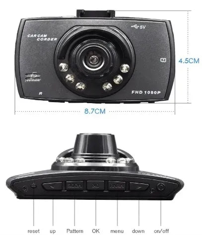 Cámara HD con Pantalla LCD Integrada para Automóvil