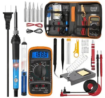 Kit de Soldadura para Electrónica, 28 en 1, Con Multímetro MasterTools®