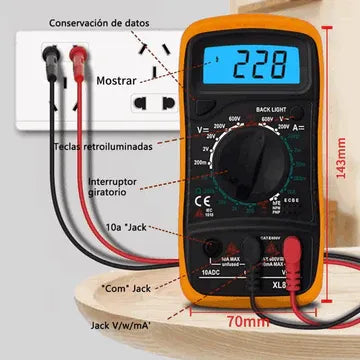 Kit de Soldadura para Electrónica, 28 en 1, Con Multímetro MasterTools®
