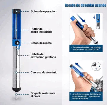 Kit de Soldadura para Electrónica, 28 en 1, Con Multímetro MasterTools®