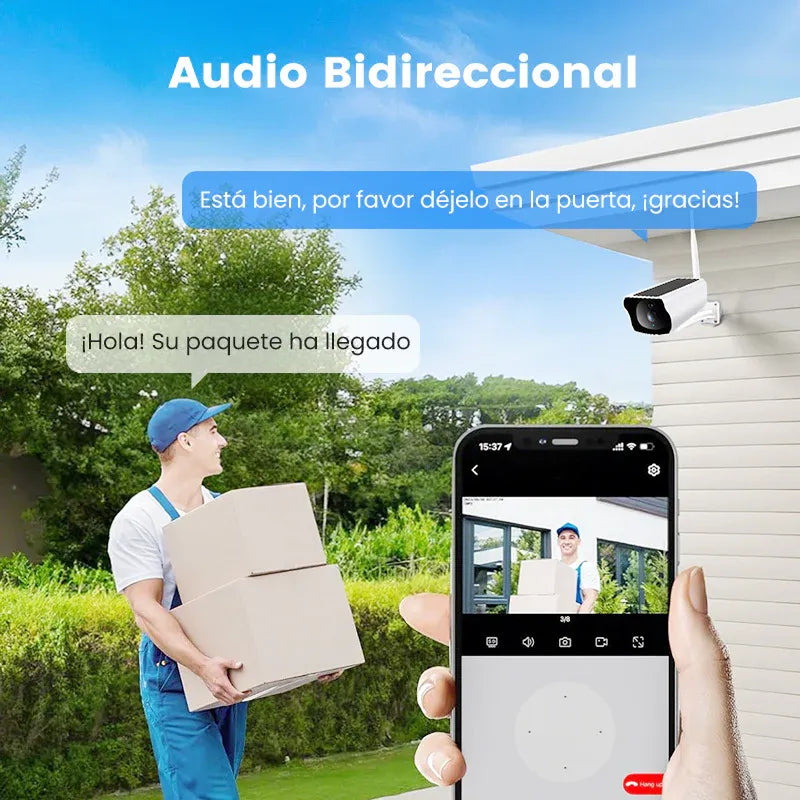Cámara de Seguridad Solar Inalámbrica