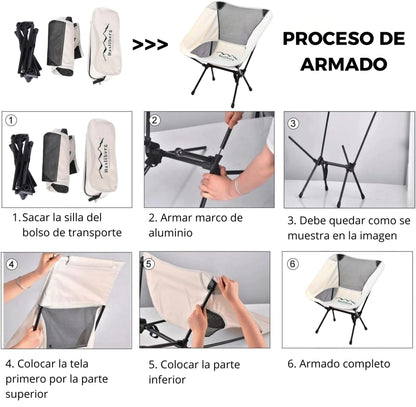 Silla De Camping Mini Hasliberg Plegable Ultra Compacta