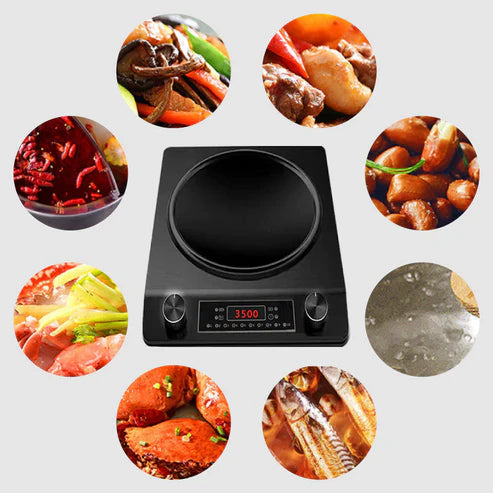 Placa de Inducción Cóncava 3500 TempControl™  - 10 Niveles de Temperatura