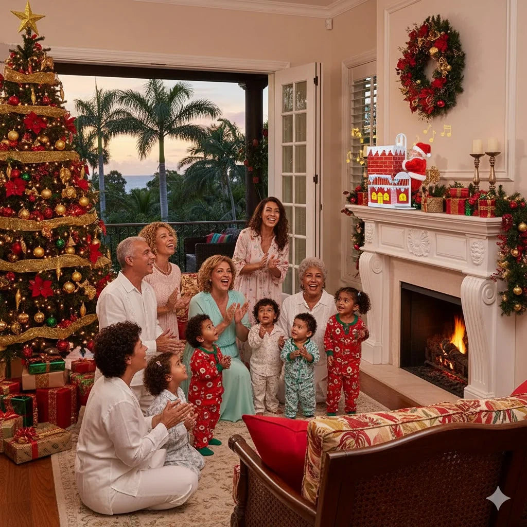 Chimenea Papá Noel™ Escalador Musical